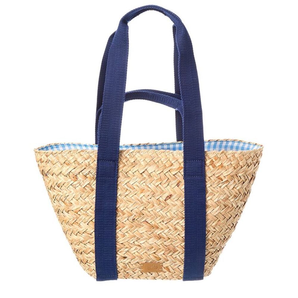 Rafé Anna Straw Tote, Blue